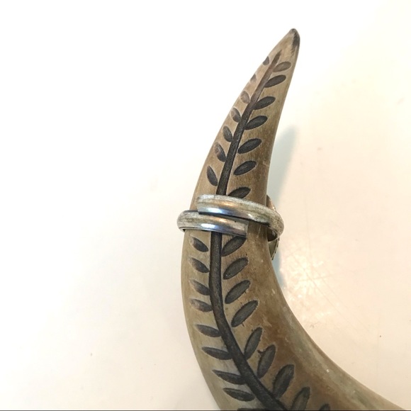 Semi-Precious Turquoise & Silver Adjustable Ring 3/4” - Picture 10 of 13